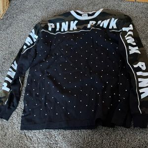 Pink bling camo shirt
